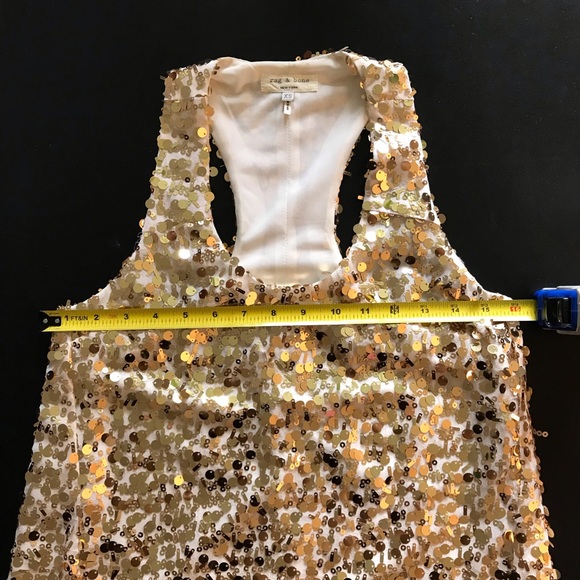 Gold sequins / Rag&Bone top - Picture 9 of 17
